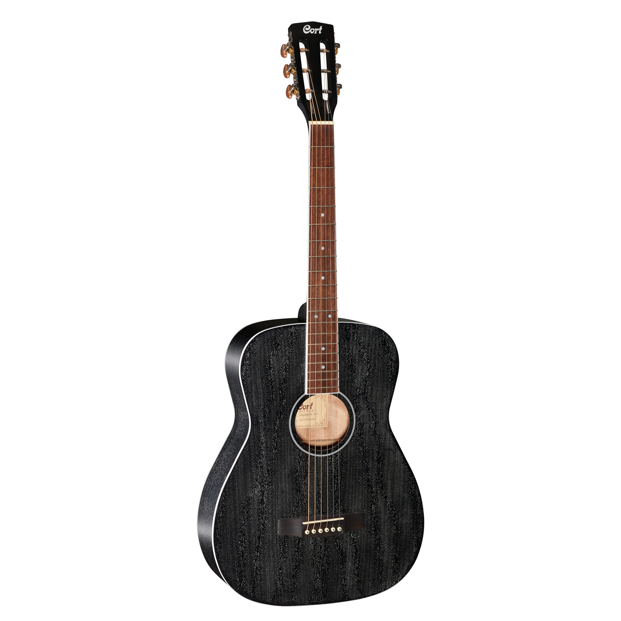 Cort AF590MF Acoustic Guitar (Black Open Pore)